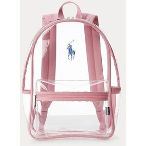 Polo Ralph Lauren Pink Clear Backpack Transparent Stadium Backpack - Big Pony